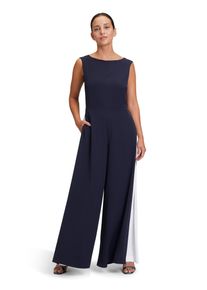 Vera Mont Damen Overall "Vera Mont Jumpsuit im Layer Look", blau, elegant, Gr. 42, Obermaterial: 100% Polyester., Overalls, Form