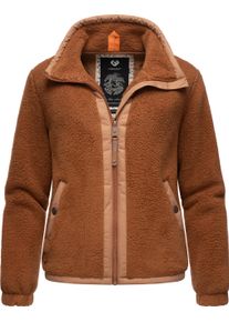Ragwear Damen Sweatjacke "Nordicka", braun, modisch, Gr. XL, Fleece, Obermaterial: 100% Polyester, Innenfutter: 100% Polyester, Sweatjacken,