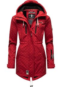 Marikoo Damen Funktionsmantel "Zimtzicke", rot, casual, Gr. XS, Oberstoff: 98% Polyester, 2% Elasthan, Futter: 100% Polyester, Ärmelfutter: 100%
