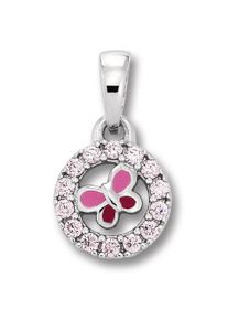 ONE ELEMENT Mädchen Ketten-Anhänger "Zirkonia Schmetterling Anhänger aus 925 Silber", Silber 925 (Sterlingsilber), silber, Silber 925