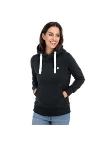 DEPROC Active Damen Kapuzensweatshirt "HildaCMYK II WOMEN", schwarz, casual, Gr. 42, 50% Baumwolle, 50% Polyester, Sweatshirts, weiche Fleecejacke