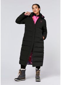 Chiemsee Damen Steppmantel "BLACK BEAUTY", schwarz, sportlich, Gr. XL, Obermaterial: 100% Polyester, Mäntel
