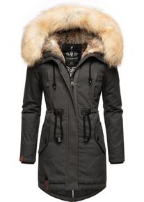 Navahoo Damen Wintermantel "Bombii", grau, modisch, Gr. S, Oberstoff: 100% Baumwolle, Futter: 100% Polyester, Wattierung: 100% Polyester,