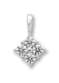 ONE ELEMENT Damen Ketten-Anhänger "Zirkonia Anhänger aus 333 Weißgold", mit Zirkonia, Weißgold 333-Gold, silber, Weißgold 333, Gold, Schmuckanhänger,