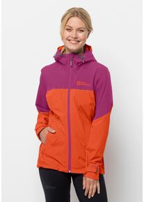 Jack Wolfskin Damen Outdoorjacke "WEILTAL 2L JKT W", orange, Gr. XS, OBERSTOFF 100% POLYESTER 1.FUTTER 100% POLYESTER 2.FUTTER 100% POLYESTER, Jacken