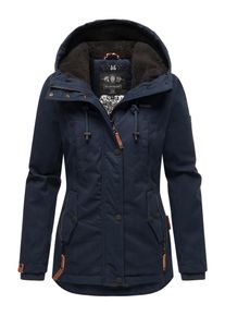 Marikoo Damen Winterjacke "Bikoo", blau, modisch, Gr. M, Oberstoff: 100% Baumwolle, Futter: 100% Polyester, Wattierung: 100% Polyester, Ärmelfutter: