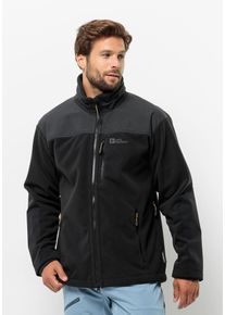 Jack Wolfskin Herren Fleecejacke "BLIZZARD FZ M", schwarz, Gr. S, 1. OBERSTOFF: 100% POLYESTER; 2. OBERSTOFF: 100% POLYAMID; Futter: 100% POLYESTER,