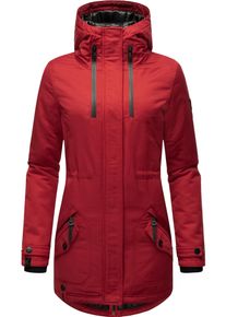 Navahoo Damen Wintermantel "Avrille II", rot, modisch, Gr. S, Oberstoff: 70% Baumwolle, 30% Polyester, Futter: 100% Polyester, Wattierung: 100%