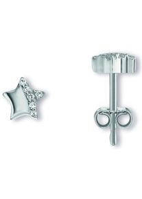 ONE ELEMENT Damen Paar Ohrhänger "Zirkonia Stern Ohrringe Ohrstecker aus 925 Silber", Kinder, Silber 925 (Sterlingsilber), silber, Silber 925