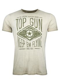 Top Gun Herren T-Shirt "Growl TG20191042", grün, Gr. M, Obermaterial: 100% Baumwolle, Shirts