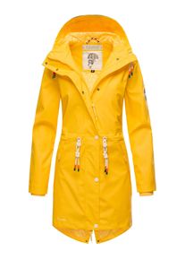 Navahoo Damen Regenjacke "Tropical Stormoo", gelb, modisch, Gr. XS, Obermaterial: 70% Polyester, 30% Polyurethan, Innenfutter: 100% Polyester,