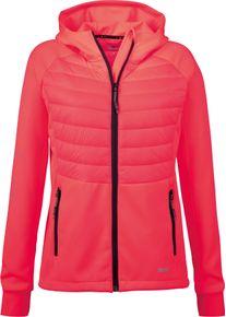 DEPROC Active Damen Strickfleecejacke "ELMCOURT III WOMEN", rot, sportlich, Gr. 44, 100% Polyester, Jacken, auch in Großen Größen erhältlich
