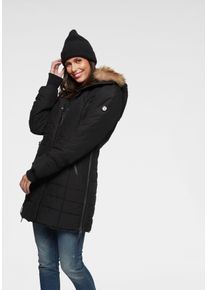 ALPENBLITZ Damen Winterjacke "Bern", schwarz, casual, Gr. 40, unifarben, kontrastfarbene Details, Web, Obermaterial: 100% Polyester. Futter: 100%