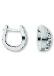 ONE ELEMENT Damen Paar Creolen "Zirkonia Ohrringe Creolen aus 925 Silber", Damen,mit Zirkonia, Silber 925 (Sterlingsilber), silber, Silber 925