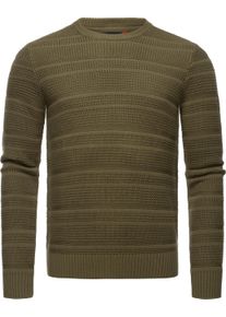 Ragwear Herren Strickpullover "Gabrel", grün, casual, Gr. XXL, 60% Baumwolle, 40% Acryl, Pullover, stylischer Herren Sweatpullover mit Rippbündchen
