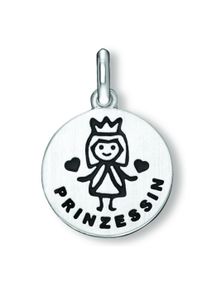 ONE ELEMENT Mädchen Ketten-Anhänger "Prinzessin Anhänger aus 925 Silber Ø 12,5 mm", Silber 925 (Sterlingsilber), silber, Silber 925 (Sterlingsilber),