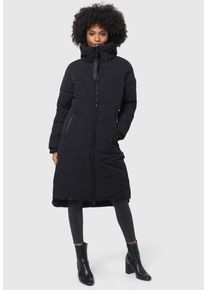Marikoo Damen Winterjacke "Benikoo", schwarz, Gr. XXL, Obermaterial: 92% Nylon, 8% Elasthan; Futter: 100% Polyester; Wattierung: 100% Polyester;