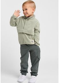 Jack Wolfskin Kinder Stehkragenpullover "SMILEYWORLD MIDLAYER K", grün, Gr. 92, 1. OBERSTOFF: 100% POLYESTER 2. OBERSTOFF: 100% POLYESTER, Pullover