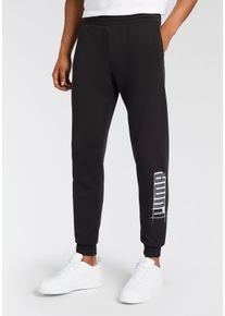 Puma Herren Trainingshose "ESS+ LOGO LAB SWEATPANTS TR CL", schwarz, sportlich, Gr. S, bedruckt, Sweatware, Obermaterial: 68% Baumwolle, 32%