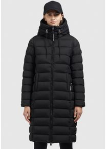 Khujo Damen Steppmantel "AETHE", schwarz, modisch, Gr. L, unifarben, Steppware, Obermaterial: 100% Polyester. Futter: 100% Polyester. Wattierung: