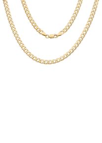 Firetti Damen Kette ohne Anhänger "Schmuck Geschenk Silber 925 Halsschmuck Halskette Panzerkette", 60, Silber 925 (Sterlingsilber), B: 4,8mm, gold,