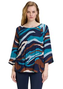 Betty Barclay Damen Schlupfbluse "Betty Barclay Schlupfbluse mit Plissee", blau, casual, Gr. 38, Obermaterial: 100% Polyester., Blusen