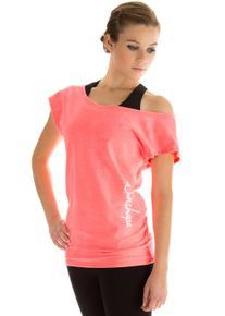 WINSHAPE Damen Oversize-Shirt "WTR12", rot, Gr. XL, 48% Baumwolle, 48% Polyester, 4% Elasthan, Shirts, Dance-Style