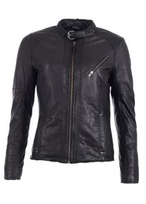 JCC Damen Bikerjacke "15-7-2", schwarz, Gr. XS, Obermaterial 100% Leder, Lamm / Futter: 100% Baumwolle / Ärmelfutter: 100% Polyester / Wattierung: