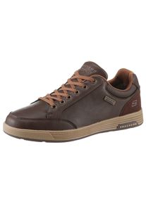 Skechers Herren Sneaker "CAVELL-SPARKMAN", Gr. 47,5, braun, Lederimitat, sportlich, Schuhe, Freizeitschuh, Halbschuh, Schnürschuh aus