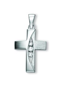 ONE ELEMENT Damen Ketten-Anhänger "Zirkonia Kreuz Anhänger aus 925 Silber", Silber 925 (Sterlingsilber), silber, Silber 925 (Sterlingsilber),
