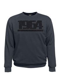 Herren Sweatshirt "GRAPHIC NUMBER", grau, casual, Gr. XXL, Ahorn Sportswear, 100% Baumwolle, Sweatshirts, mit modischem Frontprint