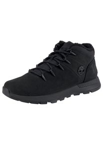 Timberland Herren Schnürboots "SPRINT TREKKER MID LACE UP SNEAKER WARMLINED", Gr. 44,5, schwarz, Leder, Synthetik, sportlich, Schuhe, Winterstiefel,
