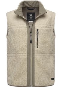 Ragwear Herren Plüschweste "Noory Vest", beige, sportlich, Gr. XXXL, Plüsch, Obermaterial: 100% Polyester, Innenfutter: 100% Polyester, Westen,