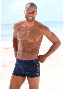 Chiemsee Herren Boxer-Badehose, blau, Gr. 5, Polyamid, Badehosen, mit Print