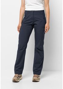 Jack Wolfskin Damen Softshellhose "ACTIVE TRACK PANTS W", blau, Gr. 34, OBERSTOFF: 100% POLYESTER LINING 100% POLYESTER, Hosen