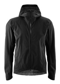 Gonso Herren Fahrradjacke "Save Jacket Trail M", schwarz, Gr. S, 100% Polyester, Jacken, Herren Regenjacke wind- und wasserdicht, Radjacke mit Kapuze