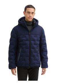 Tom Tailor Herren Steppjacke, blau, casual, Gr. XXL, unifarben, Obermaterial: 100% Polyester. Futter: 100% Polyester, Jacken, mit Kapuze