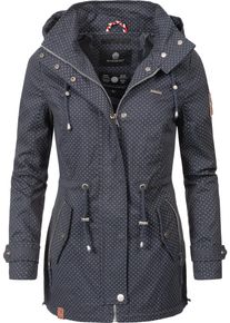 Marikoo Damen Outdoorjacke "Nyokoo", blau, modisch, Gr. S, Oberstoff: 100% Baumwolle; Futter: 100% Polyester; Wattierung: 100% Polyester;