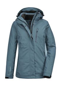 Killtec Damen Outdoorjacke "Nira", grün, sportlich, Gr. 46, 100% Polyester, Jacken, Wasser- und winddichte Jacke, atmungsaktiv, abnehmbare Kapuze