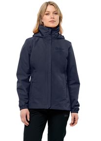 Jack Wolfskin Damen Funktionsjacke "STORMY POINT 2L JKT W", blau, sportlich, Gr. XL, unifarben, Obermaterial: 100% Polyester. Netzfutter: 100%