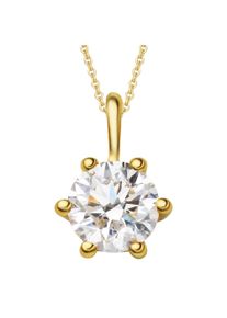ONE ELEMENT Damen Ketten-Anhänger "0.3 ct Diamant Brillant Anhänger aus 585 Gelbgold", 0.3 ct, Gelbgold 585-Diamanten, gold, Gelbgold 585, Diamanten,