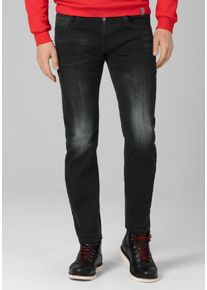 Timezone Herren Regular-fit-Jeans "Regular GerritTZ", schwarz, Gr. 29, 95% Baumwolle 3% Elasthan (T-400) 2% Elastan/Lycra, Jeans
