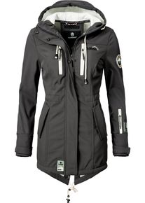 Marikoo Damen Funktionsmantel "Zimtzicke", grau, casual, Gr. XS, Oberstoff: 98% Polyester, 2% Elasthan, Futter: 100% Polyester, Ärmelfutter: 100%