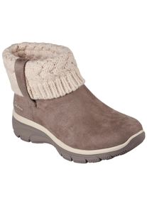 Skechers Damen Schlupfboots "EASY GOING-COZY WEATHER", Gr. 36, grau, Velourslederimitat, Wolle, casual, Schuhe, Schlupfstiefel, Winterstiefel, Boots