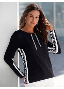 Inspirationen Damen Strickpullover "Pullover", beige, Gr. 40, unifarben, gemustert, mehrfarbig, 45% Viskose, 35% Polyamid, 20% Polyester, Pullover