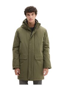 Herren Steppmantel, grün, casual, Gr. S, Tom Tailor Denim, unifarben, Web, Obermaterial: 100% Polyester. Futter: 100% Polyester, Mäntel, mit Kapuze