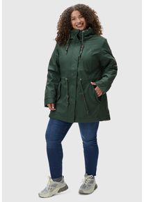 Ragwear Damen Wintermantel "Monadis Rainy II Intl.", grün, sportlich, Gr. XXXL, Oberstoff: 100% Polyester, Futter: 100% Polyester, Wattierung: 100%