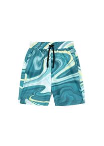 Gulliver Herren Badehose, blau, Gr. 146, bedruckt, 100% Polyester, Badehosen, mit angesagtem Alloverdruck