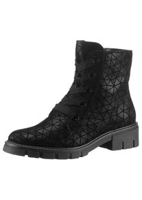 Ara Damen Schnürstiefelette "DOVER", Gr. 5, schwarz, Veloursleder, sportlich, Schuhe, Schnürboots, Komfortschuh in Bequemweite G = weit
