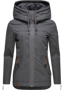 Navahoo Damen Outdoorjacke "Wekoo", grau, modisch, Gr. M, Oberstoff: 100% Baumwolle, Futter: 100% Polyester, Ärmelfutter: 100% Polyester, Jacken,